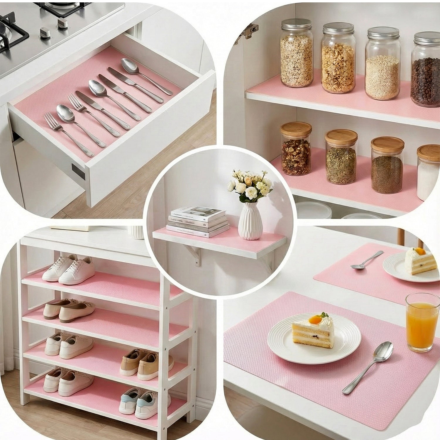 Transparent Plastic Fridge Mat 45 x 29 cm (4 Pc) - Image 3