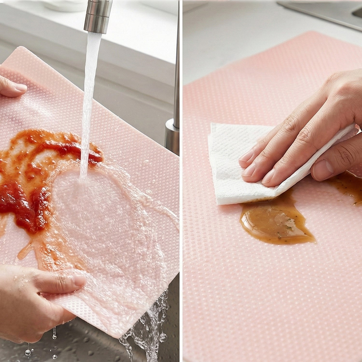 Transparent Plastic Fridge Mat 45 x 29 cm (4 Pc) - Image 4