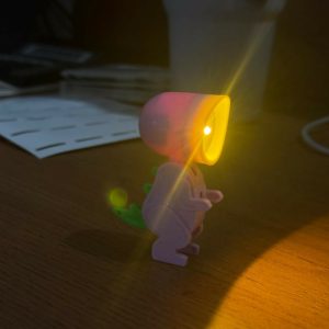 Cute Dinosaur LED Mini Flashlight Toy for Kids, Portable Torch Light (Color may vary)