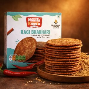 Naasta Baasta Ragi Bhakhari - Crispy Millet Based Ready to Eat Healthy Snack (200gm)