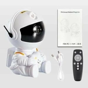 Astronaut Galaxy Projector Night Light with Remote & Nebula Effects