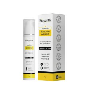 Hyaluronic Sunscreen Aqua Gel with Niacinamide & Vitamin C E (50 gm)