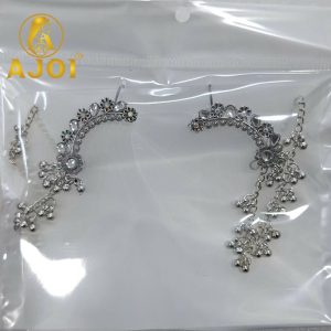 Vintage Silver Floral Earrings