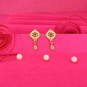 Gold AD Drop Earrings for women and girls