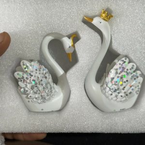 Decorative Swan Couple Showpiece Set for Home, Table & Gift Decor