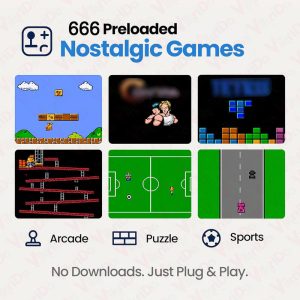 Sameo GameGear Retro Handheld Console with 666 Built-in Games