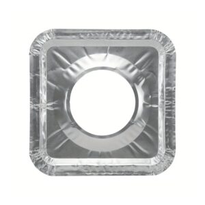 Aluminum Gas Stove Burner Protector Covers (10 Pc / 23x23 cm)