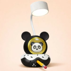 Panda Kids Desk Lamp with Pencil Sharpener & LED Study Light