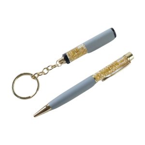 Customized Premium 2 In 1 Keychain and Pen Combo Gift Set