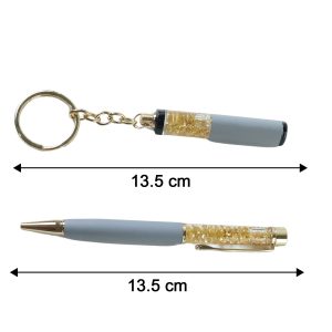 Customized Premium 2 In 1 Keychain and Pen Combo Gift Set