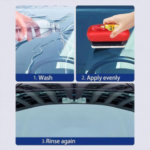 2 In 1 Car Windshield Water Wiper & Glass Cleaner Sponge, Liquid Not Included (1 Pc)
