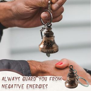 Bell Shape Mini Metal Keychain (1 Pc)