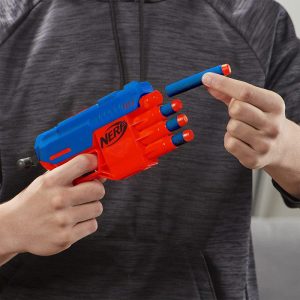 Nerf Alpha Strike Fang QS-4 Blaster Compact Dart Blaster with 10 Darts