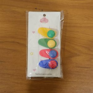 Decorative Snap Hair Clip Set (4 Pc)