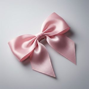 Elegant Satin Hair Bow Clip for Girls & Women (1 Pc)
