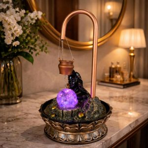 Lord Shiva LED Tabletop Water Fountain for Home Temple
