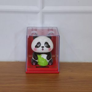 Solar Powered Moving Head Panda Showpiece (1 Pc)