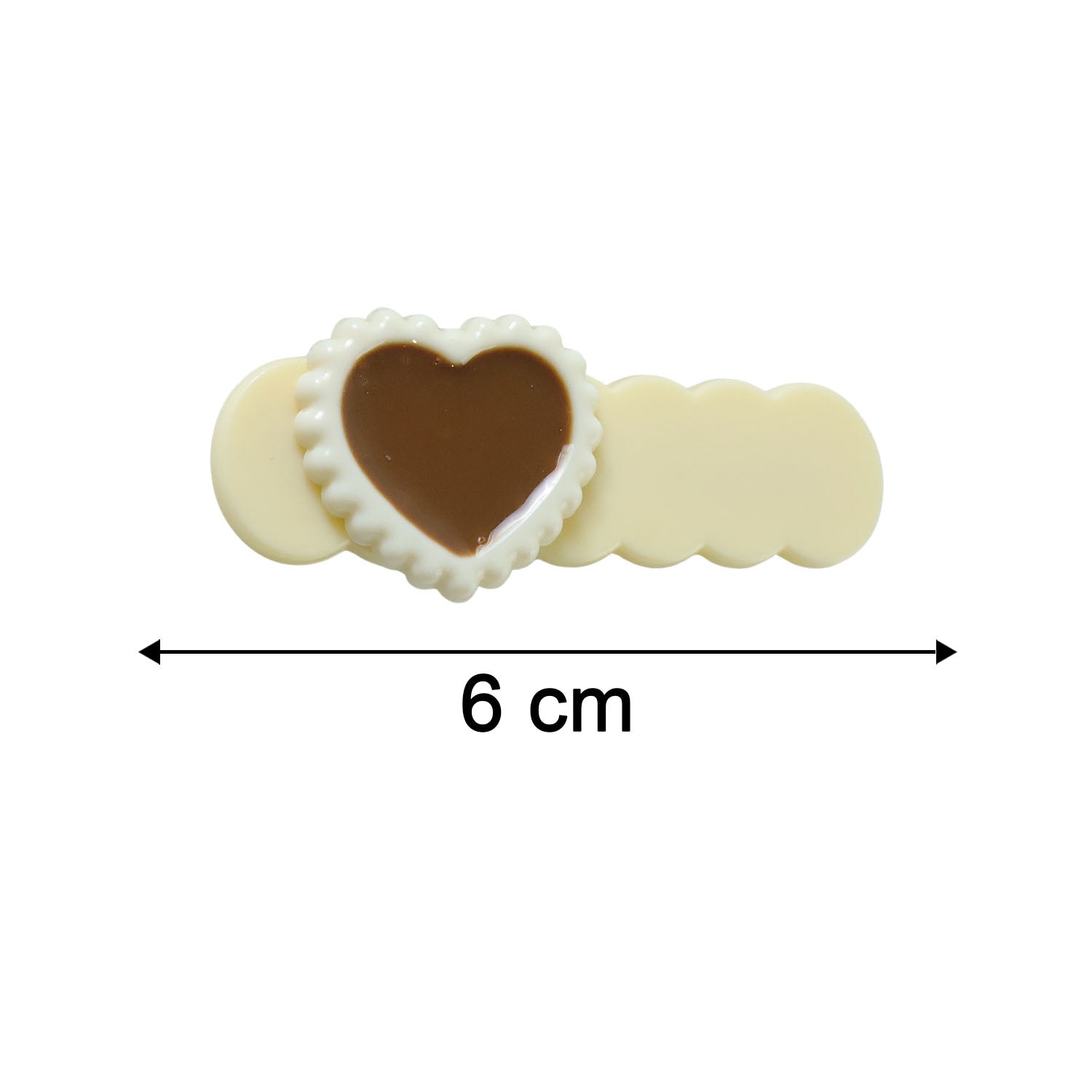 Heart Design Decorative Hair Clips Set (4 Pc) - Image 6