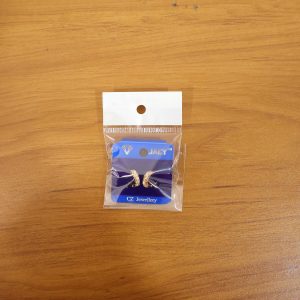 Gold Finish Stone Studded Small Hoop Earrings for Women & Girl - Stylish Daily Party Wear Jewellery