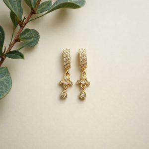 Elegant Spiral Bar Design Dangle Party Wear Jewellery