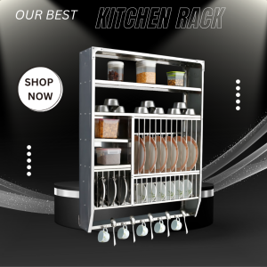 Wall Mount Kitchen Utensils Dish Rack DLX-4836