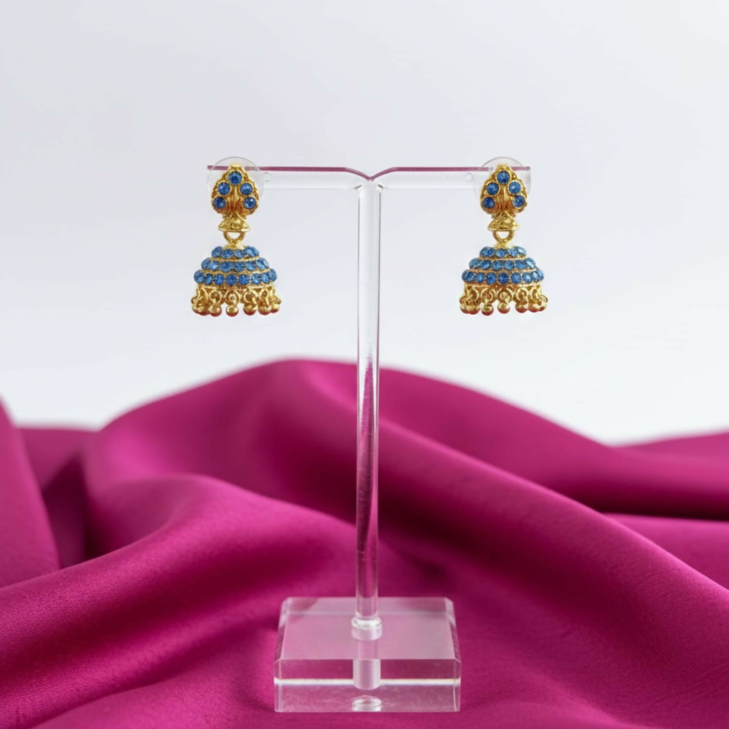 Elegent Golden Earring For Women & Girl Traditional Jewellery Stylish Fancy Jhumka Earrings - Image 3