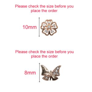 Rose Gold Plated Butterfly & Flower Stud Earrings Set for women and girls Combo Pack of 2