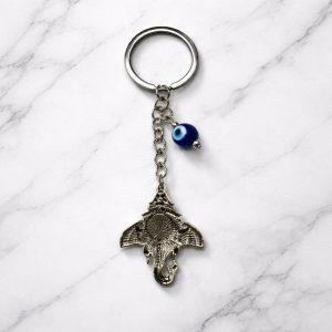 Ganesh Evil Eye Keychain for Car Keys, Bags & Spiritual Gifting