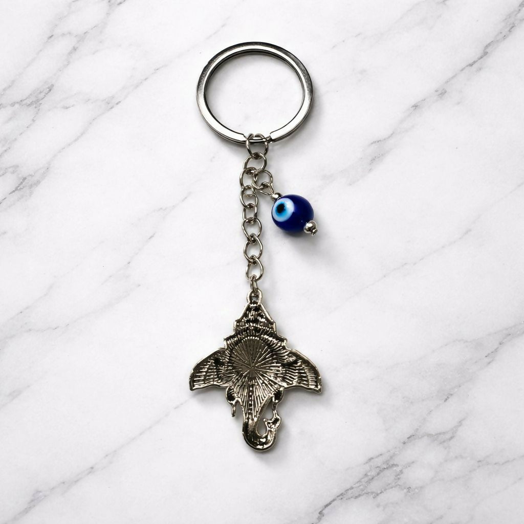 Ganesh Evil Eye Keychain for Car Keys, Bags & Spiritual Gifting - Image 2