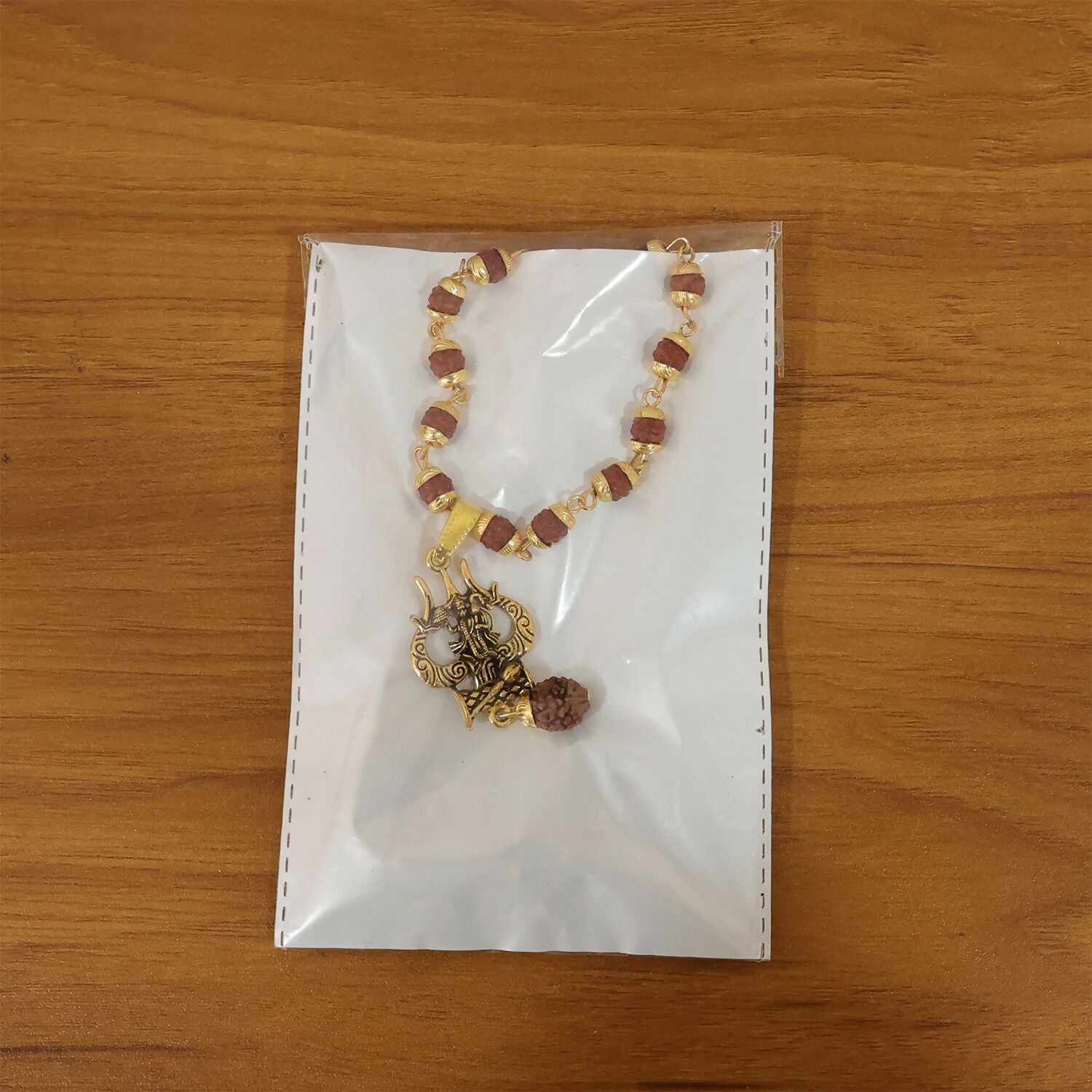 Divine Lord Hanuman Trishul Pendant & Rudraksha Mala