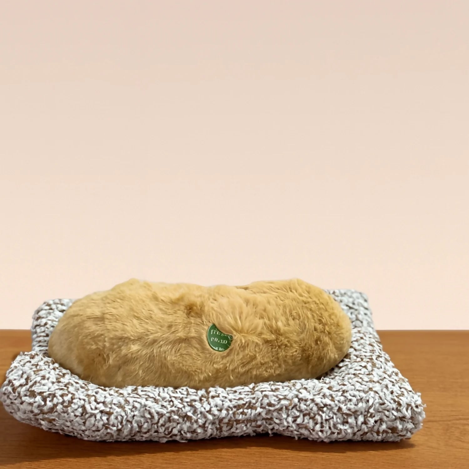 Realistic Sleeping Puppy Showpiece with Soft Cushion | Cute Decorative Puppy Figurine for Home, Office & Kids Room | Lifelike Pet Puppy Model Gift Toy for Decoration, Gifting & Table Display | Adorable Faux Puppy Ornament - Image 2