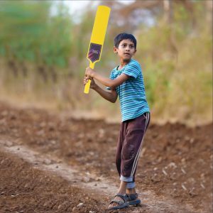 Aditi Big Cricket Kit for Boys & Girls, Cricket Set with 1 Cricket Bat, 1 Plastic Ball, Bails