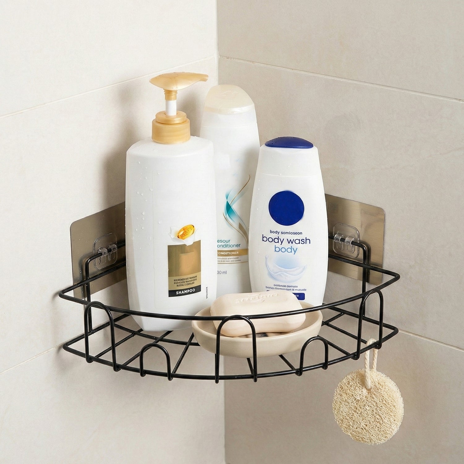 2 Pc Shower Caddy Corner for holding and storing various household stuffs and items etc.
