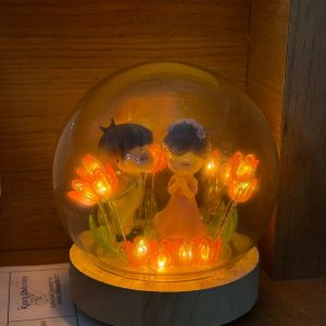 Romantic Couple Dome Lamp for Bedroom, Table & Gift Decor