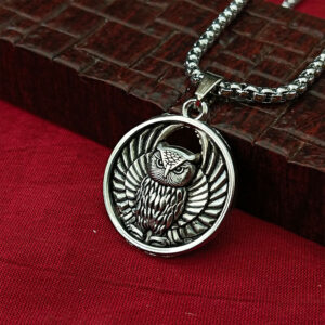 Owl Chain Pendant For Men