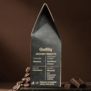 Gudlily Desi Jaggery Coffee Arabicano Chocolate – Premium Jaggery Chocolates with Natural Sweetness (100Gm)