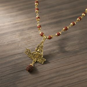 Mahakal Pendant with Rudraksha Necklace Mala