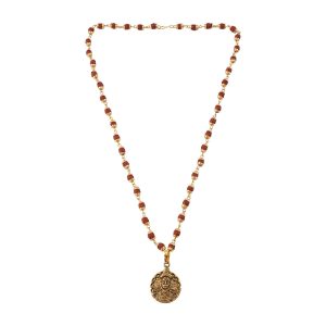 Hanuman Pendant With Rudraksha Mala Bead