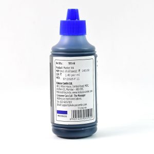 Camlin Permanent Marker Ink – 100 ml Blue Refill Bottle for Multi-Surface Writing