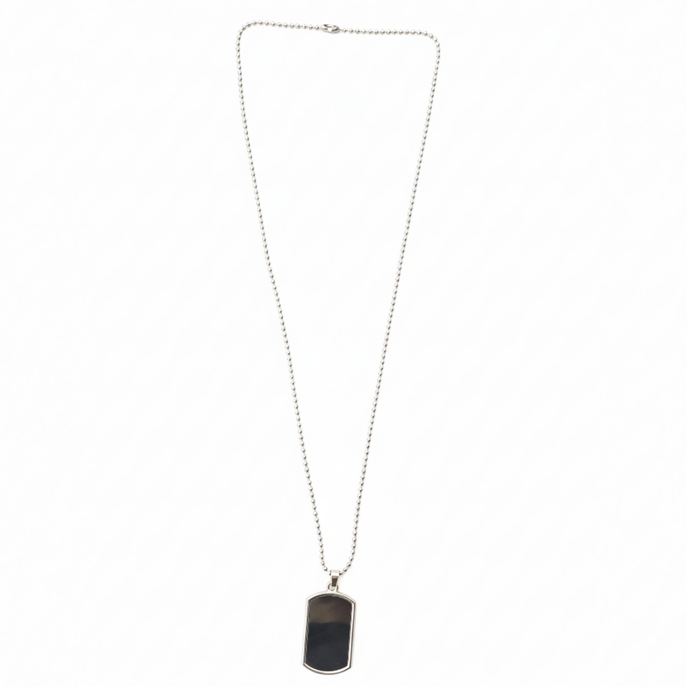 Elegant Black Shield Shape Pendant Necklace