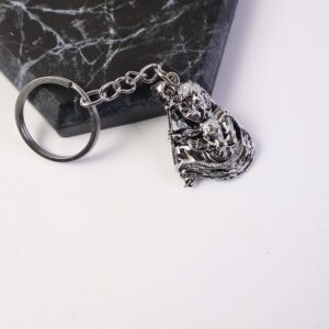 Premium Silver-Finish Metal Keychain (1 Pc)