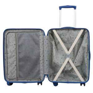 NOVEX Disney Frozen Sky Blue Travelling Kids Trolley Bags for Girls Luggage 4 Wheels ( Blue /18 Inch)