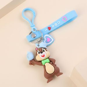 Cute Cartoon Squirrel Character Keychain (1 Pc)