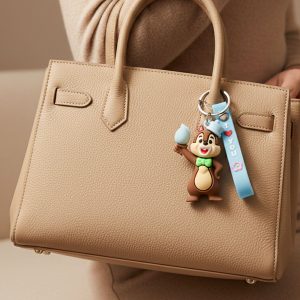 Cute Cartoon Squirrel Character Keychain (1 Pc)
