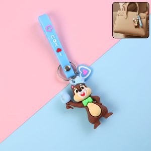 Cute Cartoon Squirrel Character Keychain (1 Pc)