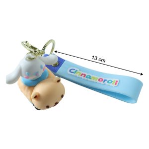 Cute Cartoon Dog Character Silicone Keychain (1 Pc)