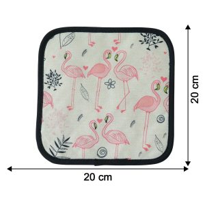 Printed Kitchen Pot Holder Heat Resistant Mat (20×20 Cm)