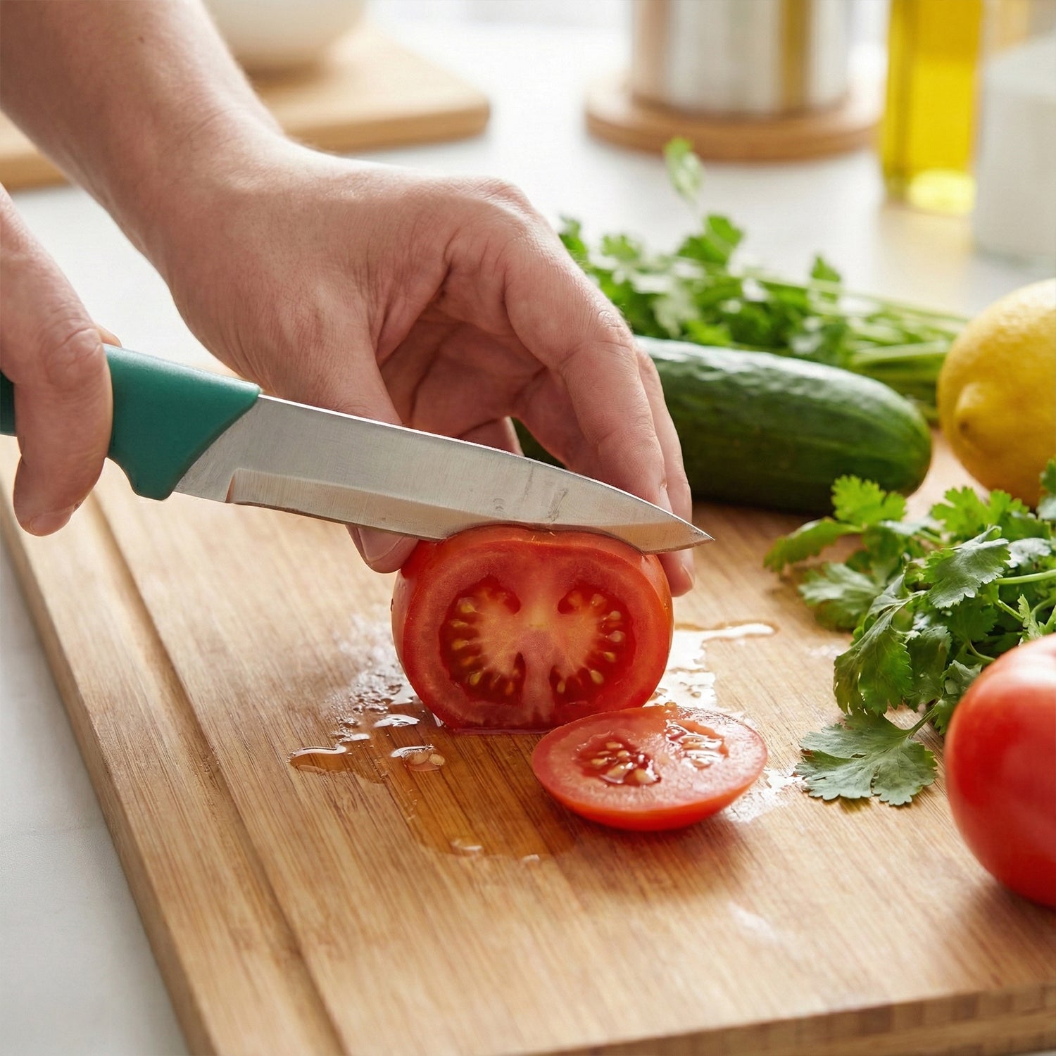 Multipurpose Kitchen Fruit & Vegetable Cutting Knife Set (Pack of 3) - Image 3