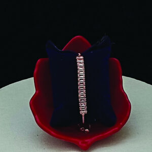 Rose Gold Plated Stone Adjustable Bracelet