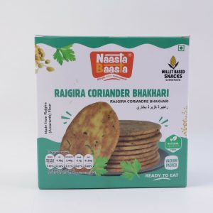 Naasta Baasta Rajgira Coriander Bhakhari - Crispy Millet Based Ready to Eat Snack (200 Gm)